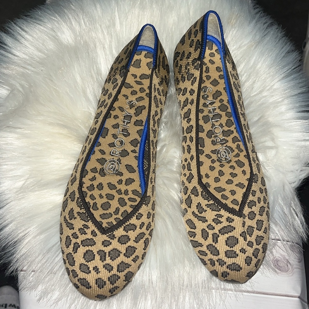 Rothy’s Leopard Print Flats 6 1/2